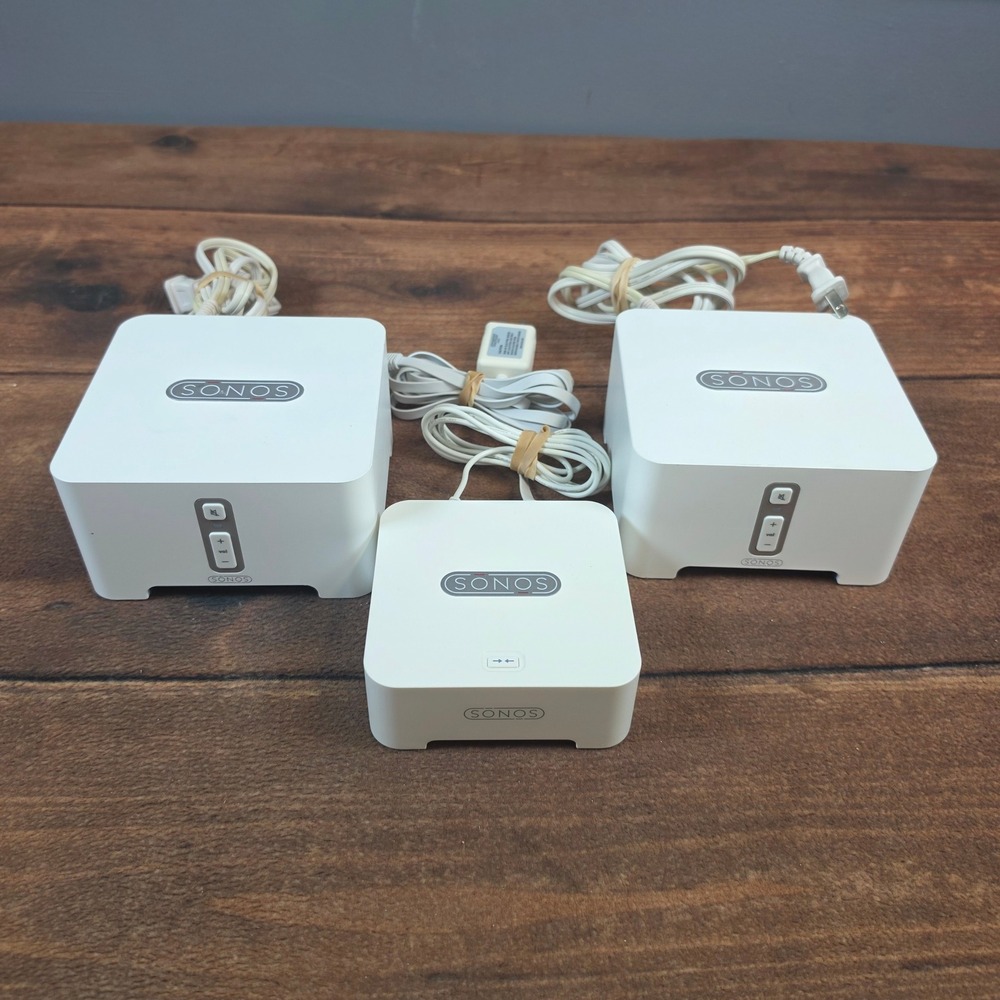 Sonos Multi-Room Music System Bundle 2 ZP90 1 BR100 White Excellent Wireless